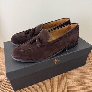 Myrqvist Men's Molle II Tassel Loafer Dark Brown Suede